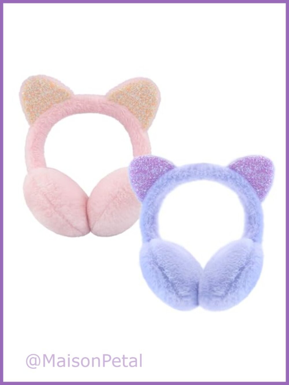 Kids Faux Fur Plush Padded Earmuffs Warm Adjustable Ear Warmer